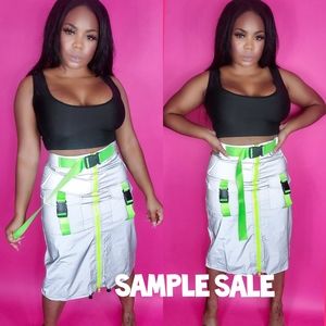 "5th Dimension" Windbreaker skirt SAMPLE SALE